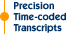Precision Time-coded Transcripts
